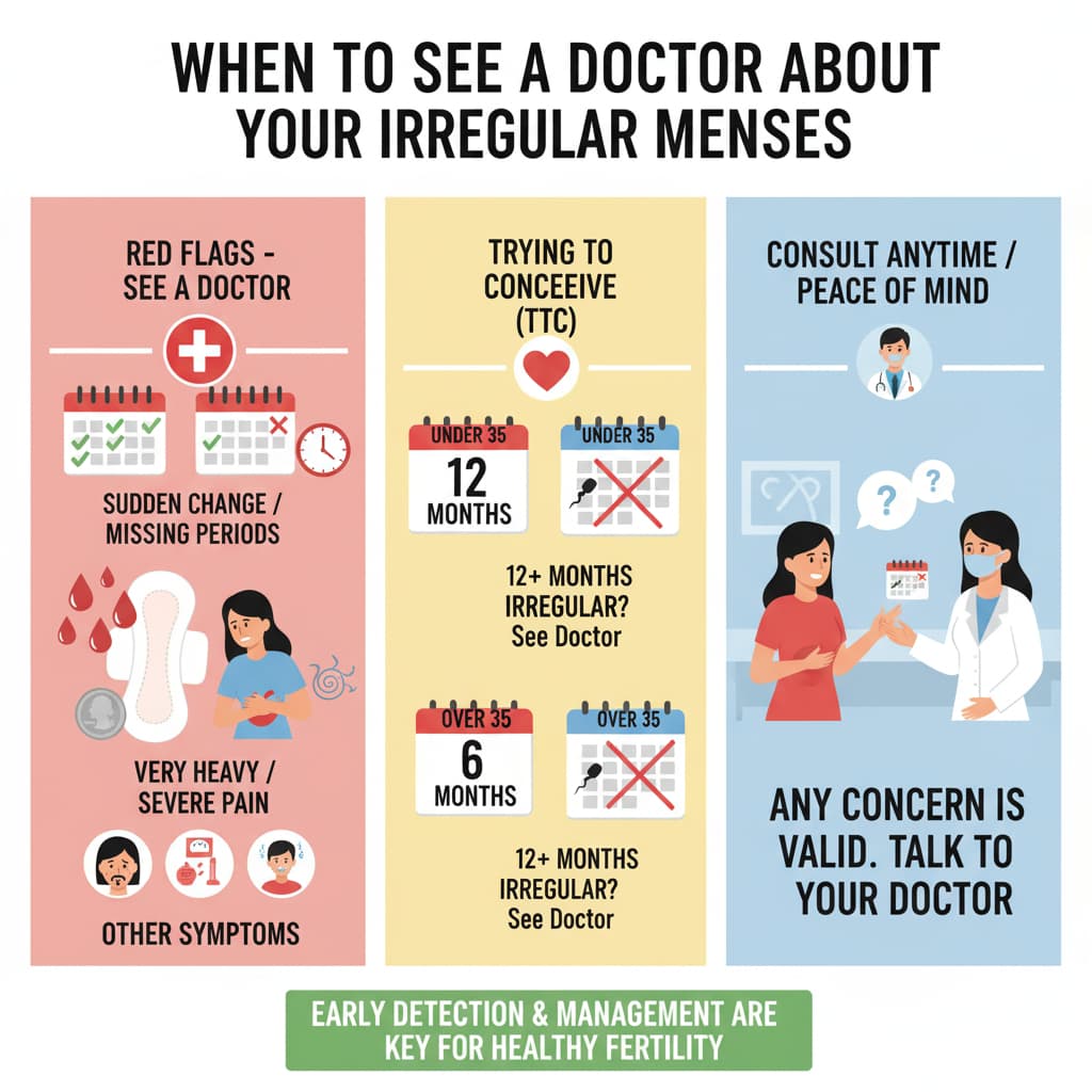 When should you see a doctor about your irregular menses?