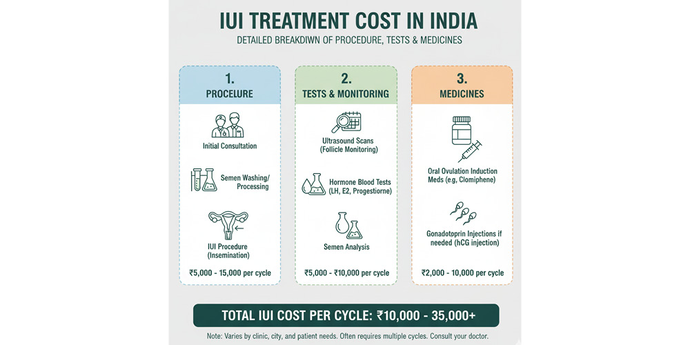 IUI Treatment Cost in India: Detailed Breakdown of Procedure, Tests & Medicines