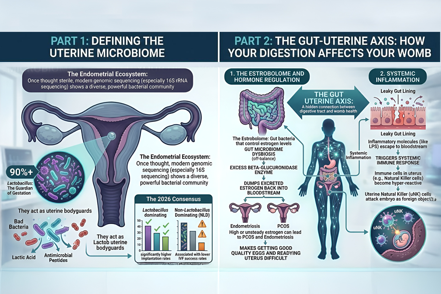 IVF and the Uterine Microbiome: How Gut Health Affects Implantation Success
