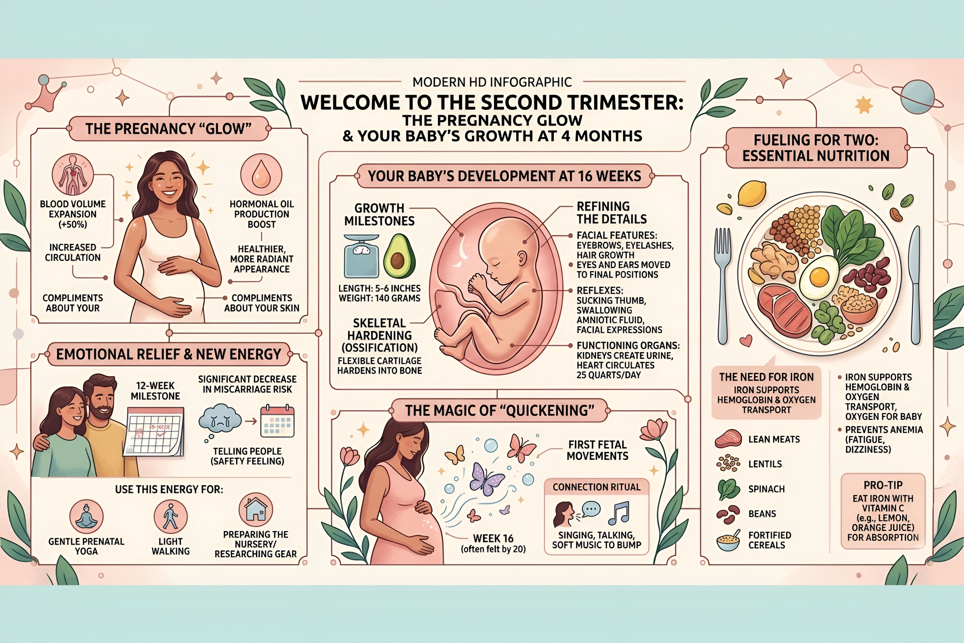 4th Month of Pregnancy: Symptoms, Baby Development & Second Trimester Guide