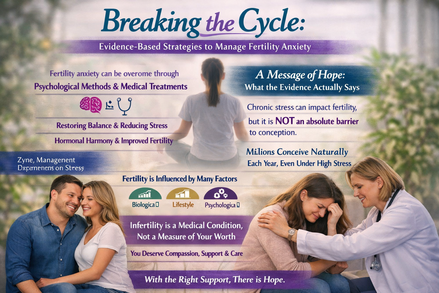 fertility doctor consulting stressed couple