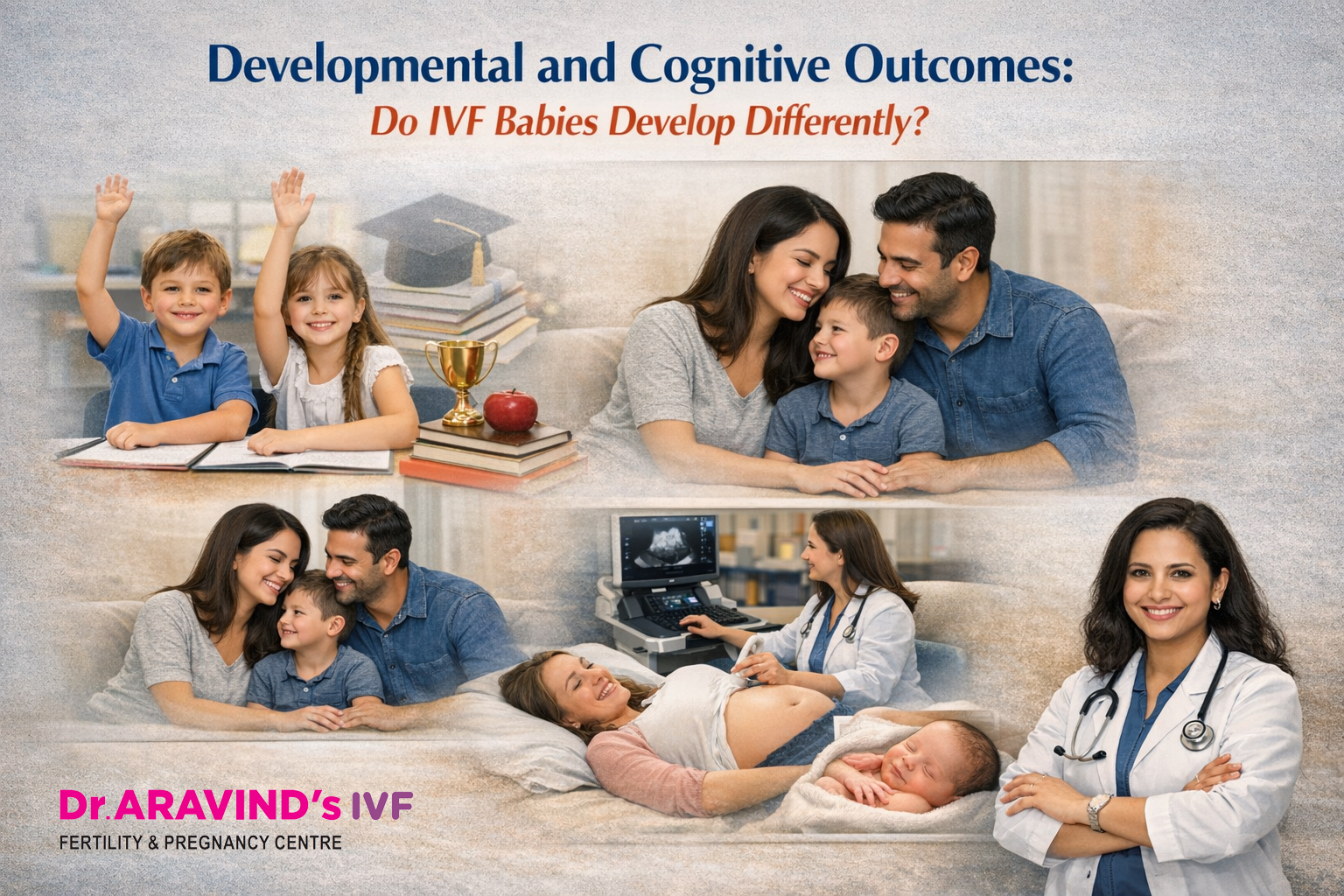 IVF baby long term health and growth illustration