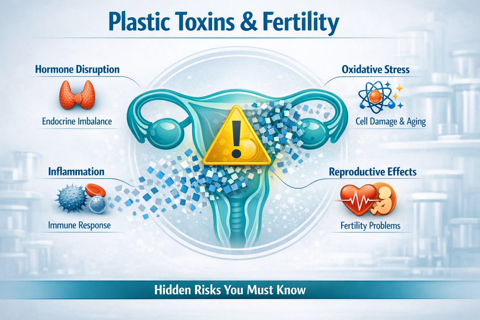 Female fertility affected by environmental toxins and plastic chemicals