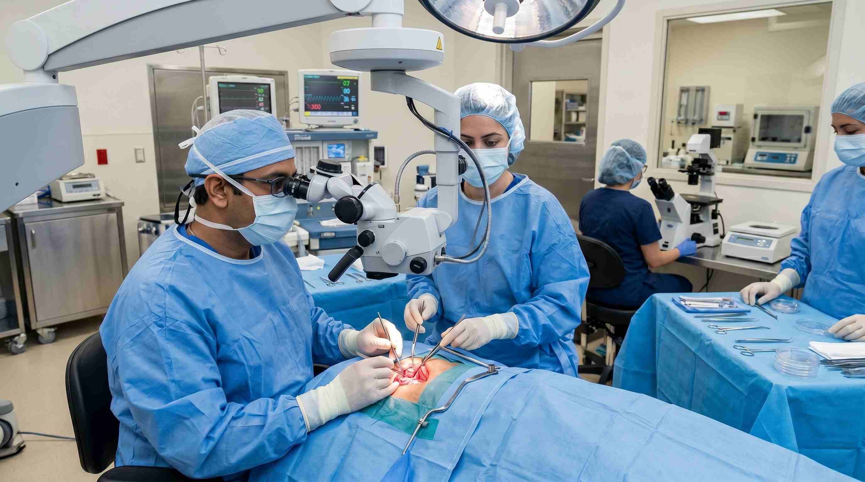 Micro-TESE surgical sperm retrieval procedure for zero sperm count