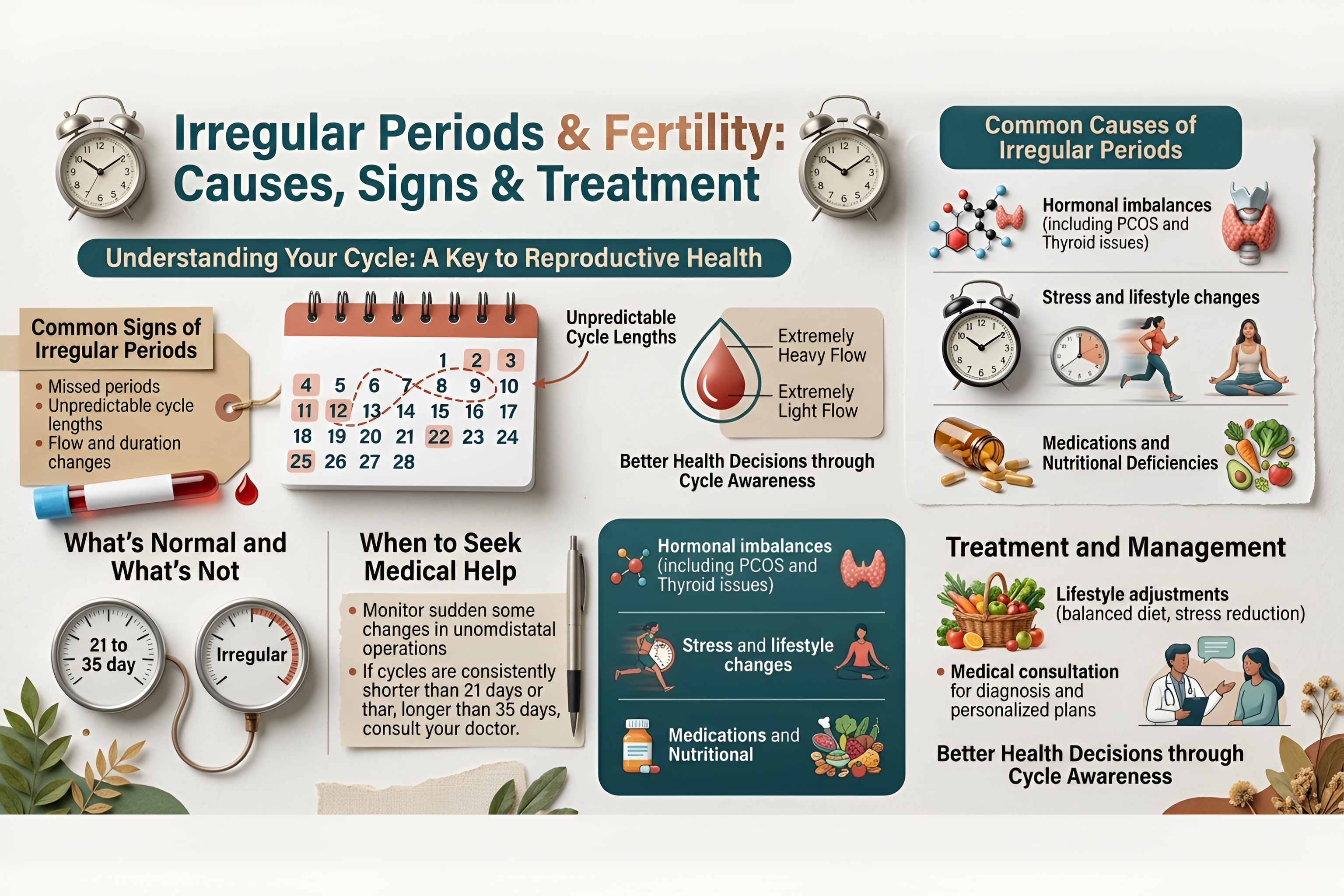 Irregular Periods & Fertility: Causes, Signs & Treatment