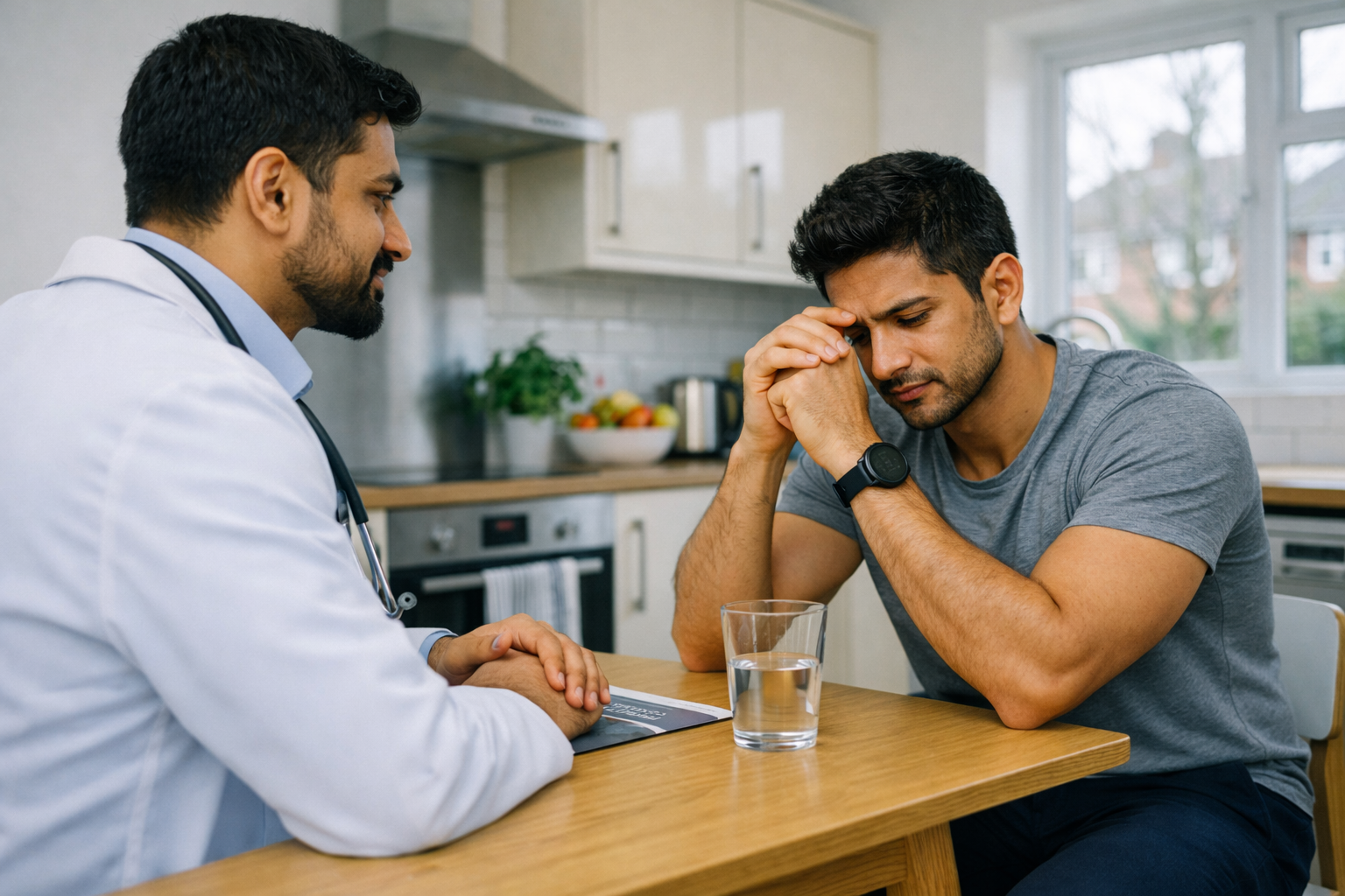 Healthy-looking man worried about infertility despite active lifestyle
