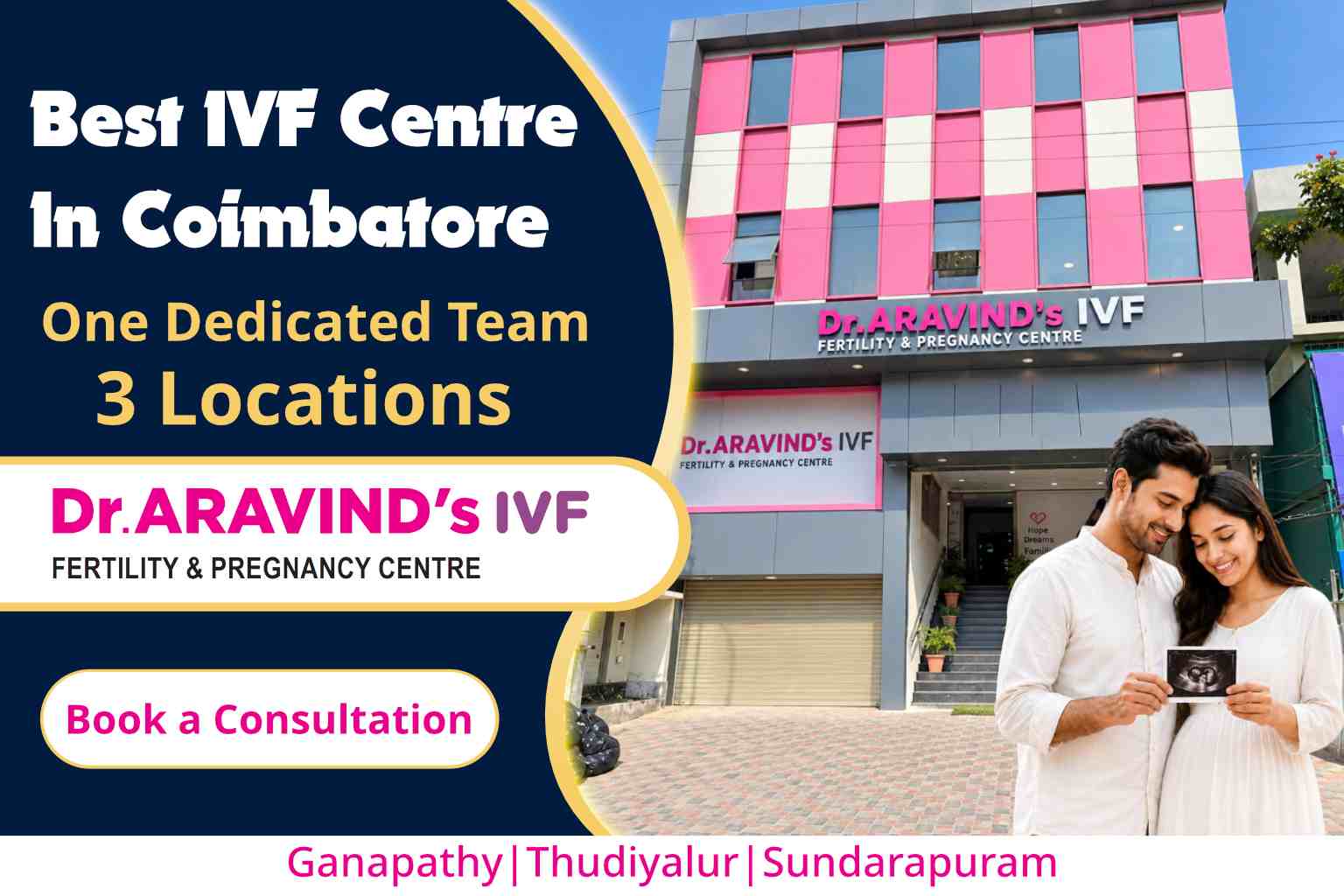 Best IVF centre in Coimbatore — Dr. Aravind's IVF fertility team