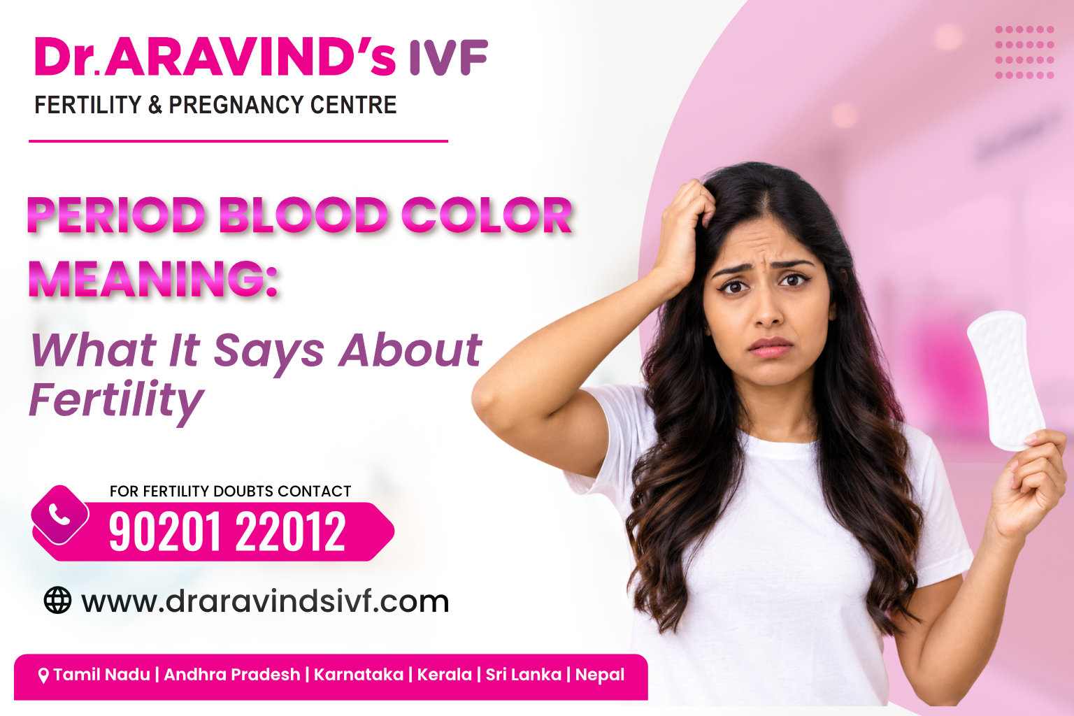 Woman reviewing menstrual cycle changes during IVF fertility treatment